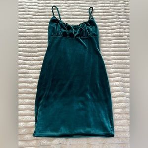 Misty Ross spaghetti strap velvet dress